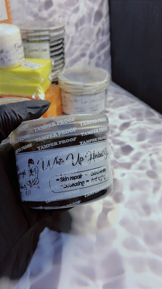 Whitening black soap